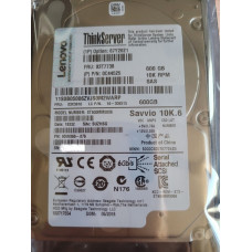 67Y2621 03T7738 Жесткий диск Lenovo HDD 600GB 6G 10K 2.5" SAS