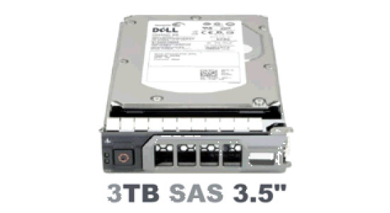 RPJ29 Жесткий диск Dell HDD 3TB 6G 7.2K 3.5" SAS w/F238F