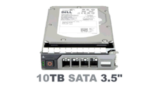 0RVFR2 Жесткий диск Dell HDD 10TB 6G 7.2K 3.5" SATA w/F238F