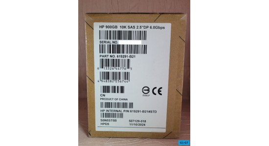 EG0900FCHHV 619463-001 Жесткий диск HP HDD 900GB 6G 10K 2.5" SAS DP ST