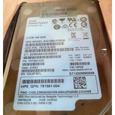 EG1200JEMDA 781578-001 Жесткий диск HP HDD 1.2TB 12G 10K 2.5" SAS 512e SC