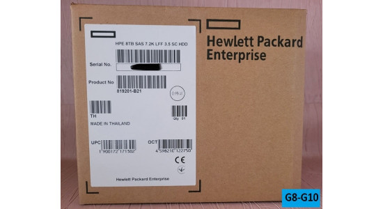 MB008000JWRTD P01106-001 Жесткий диск HP HDD 8TB 12G 7.2K 3.5" SAS 512e MDL DS SC