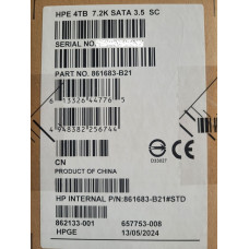 MB4000GVYZK 862133-001 Жесткий диск HP HDD 4TB 6G 7.2K 3.5" SATA LPc