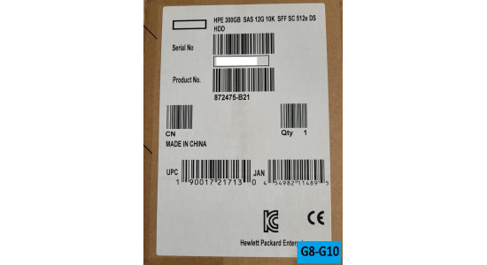EG000300JWSJP 876936-003 Жесткий диск HP HDD 300GB 12G 10K 2.5" SAS 512n DS SC