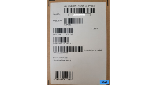 K2P93B 840459-001 Жесткий диск HP HDD 1.2TB 12G 10K 2.5" SAS