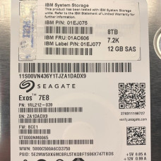 01EJ075 01AC606 Жесткий диск IBM 8TB 12G 7.2K 3.5" SAS