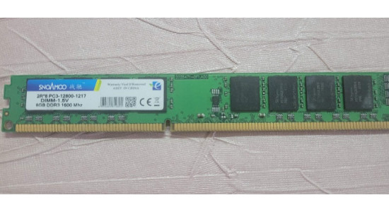 Оперативная память SnoAmoo DDR3 8GB 1600 MHz (PC3-12800) 2Rx8 (Intel/AMD)